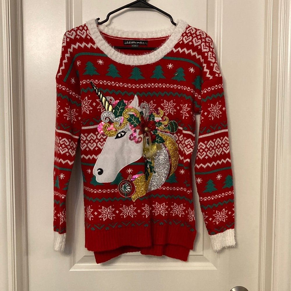 Christmas Unicorn Sweater